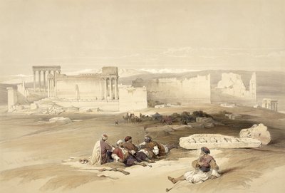 Ruinas de Baalbec, 5 de mayo de 1839, lámina 77 del Volumen II de 